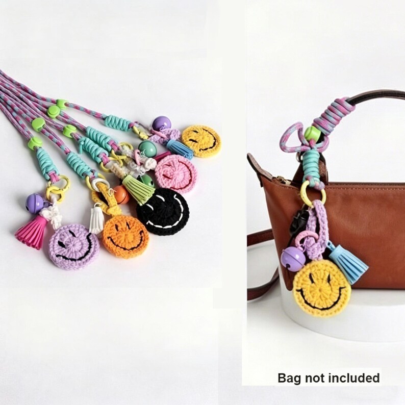 Llavero con forma de carita sonriente - Accesorio para móvil imagen 6