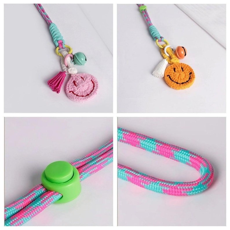 Llavero con forma de carita sonriente - Accesorio para móvil imagen 2
