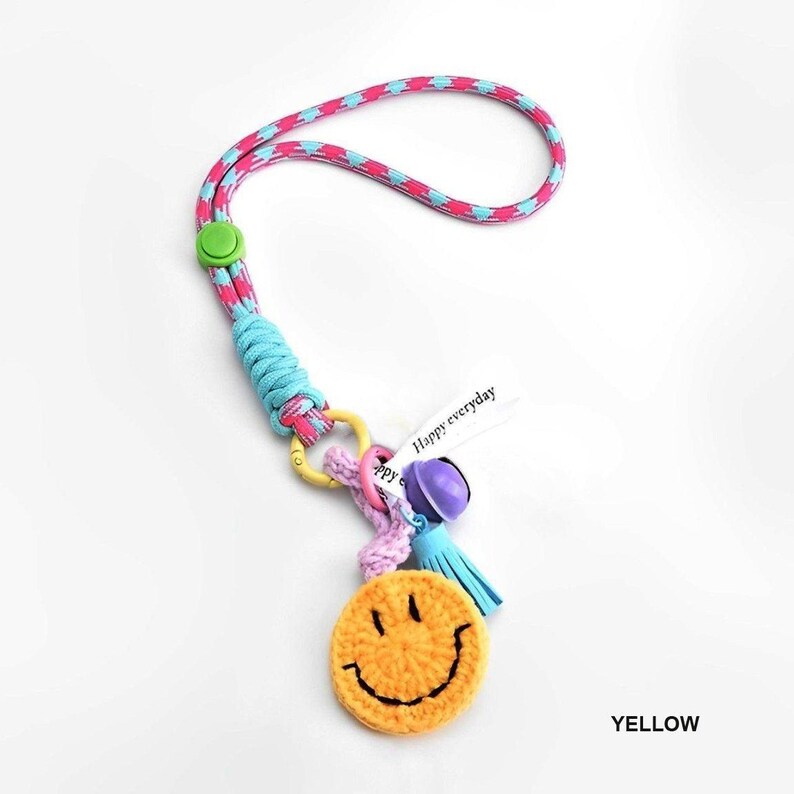 Llavero con forma de carita sonriente - Accesorio para móvil imagen 5