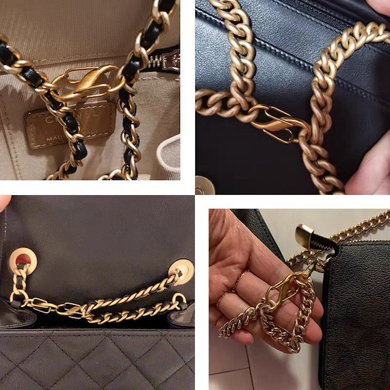 Adjustable bag clip clasp buckle for shortening chain length of chanel  gucci lv