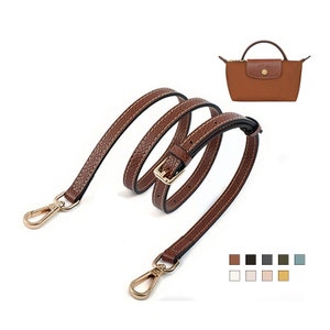 Adjustable Leather Straps DIY Conversion Kits for Longchamp Pouches and Handbags