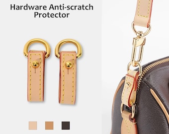 Vachetta Leather Strap Protector, Anti-Scratch Hardware Guard for Handbags, Protective Extender for Shoulder & Crossbody Bags