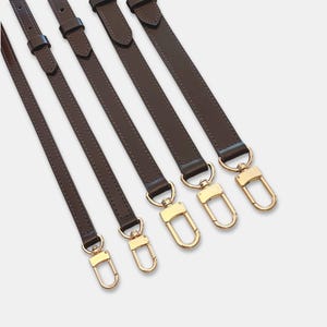 Dark Brown Replacement Leather Bag Straps