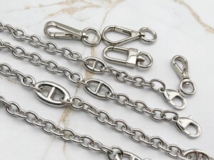 LANMOK 6 Pcs Chaîne De Sac à Bandoulière Et 6 Pcs Anneaux En D Chaînes