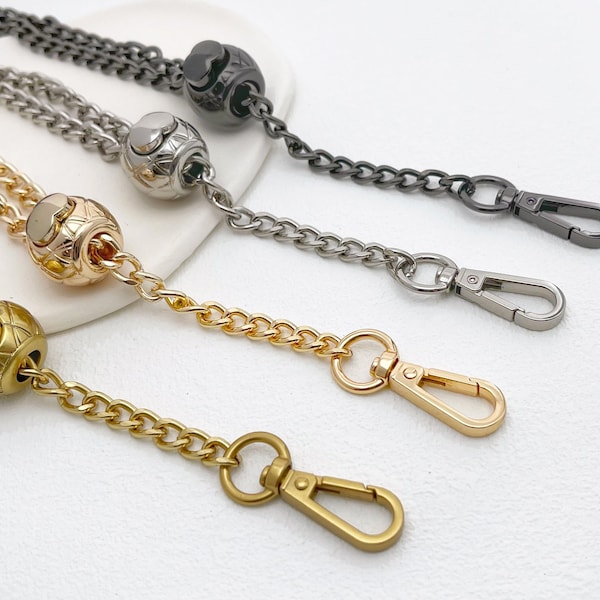 Adjustable Bag Chain Straps in 4 Colors - Matt Gold, Gold, Silver, Gunmetal - Handbag Chain Straps for DIY Bag Conversion Projects