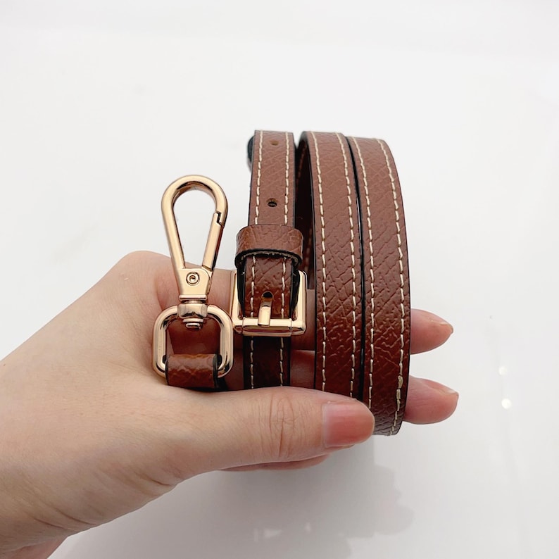 Kit de conversion de lanière en cuir réglable pour mini pochette - Sans perforation, relooking de sac bricolage image 2