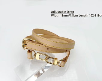 Vachetta Leather Bag Strap: Adjustable Crossbody Replacement