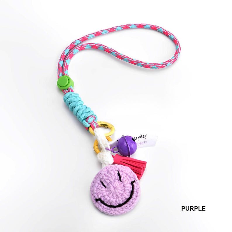 Llavero con forma de carita sonriente - Accesorio para móvil imagen 7