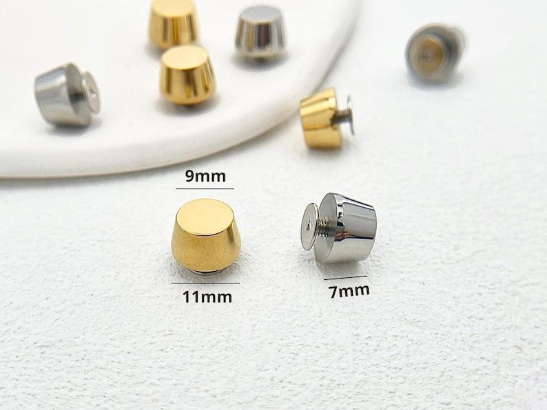 Stainless Steel Bag Feet - Gold/Silver