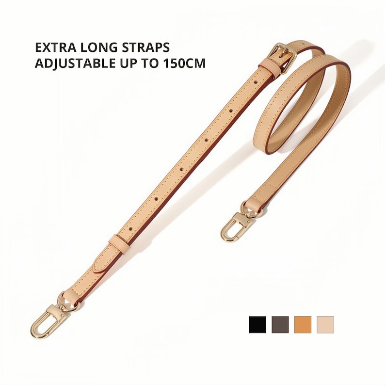 Genuine Leather Extra Long Bag Strap | Adjustable Up to 150cm, Replacement Crossbody Strap image 1