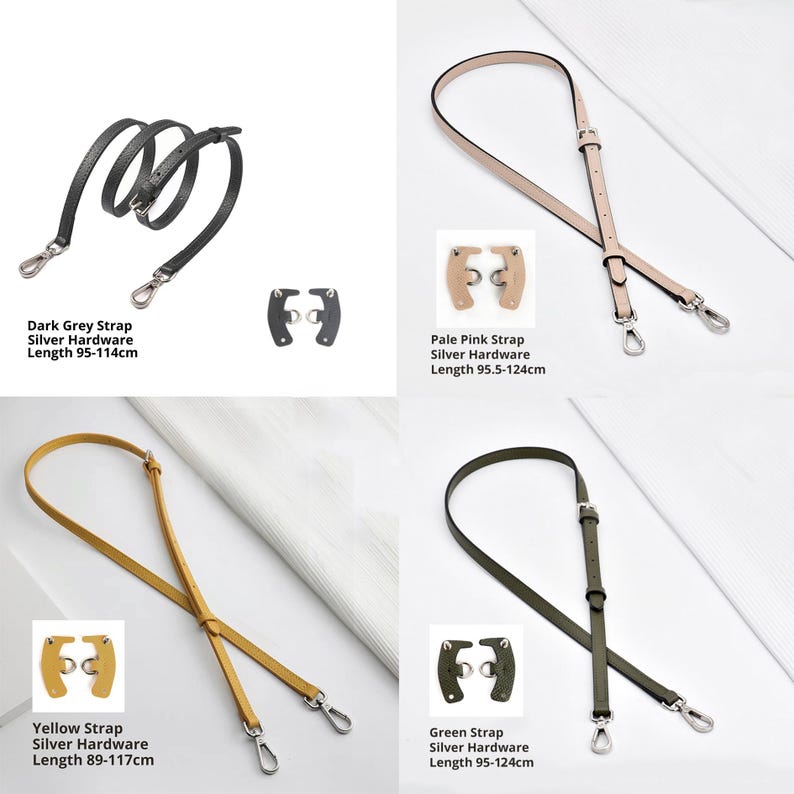 Kit de conversion de lanière en cuir réglable pour mini pochette - Sans perforation, relooking de sac bricolage image 7