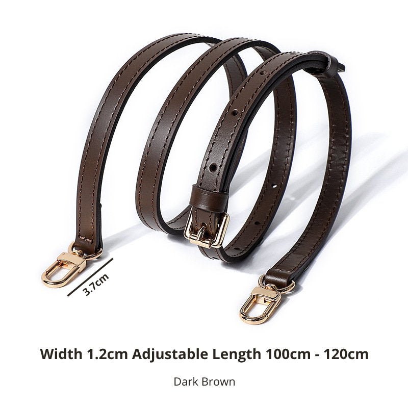 Dark Brown Replacement Leather Bag Straps Etsy Australia