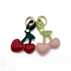 Cute Cherry Bag Charm - Perfect Purse Accessory for a Fun Look