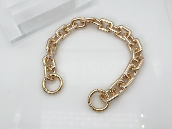 Thick Purse Chain Handle: Silver, Gold Bag Replacement Strap