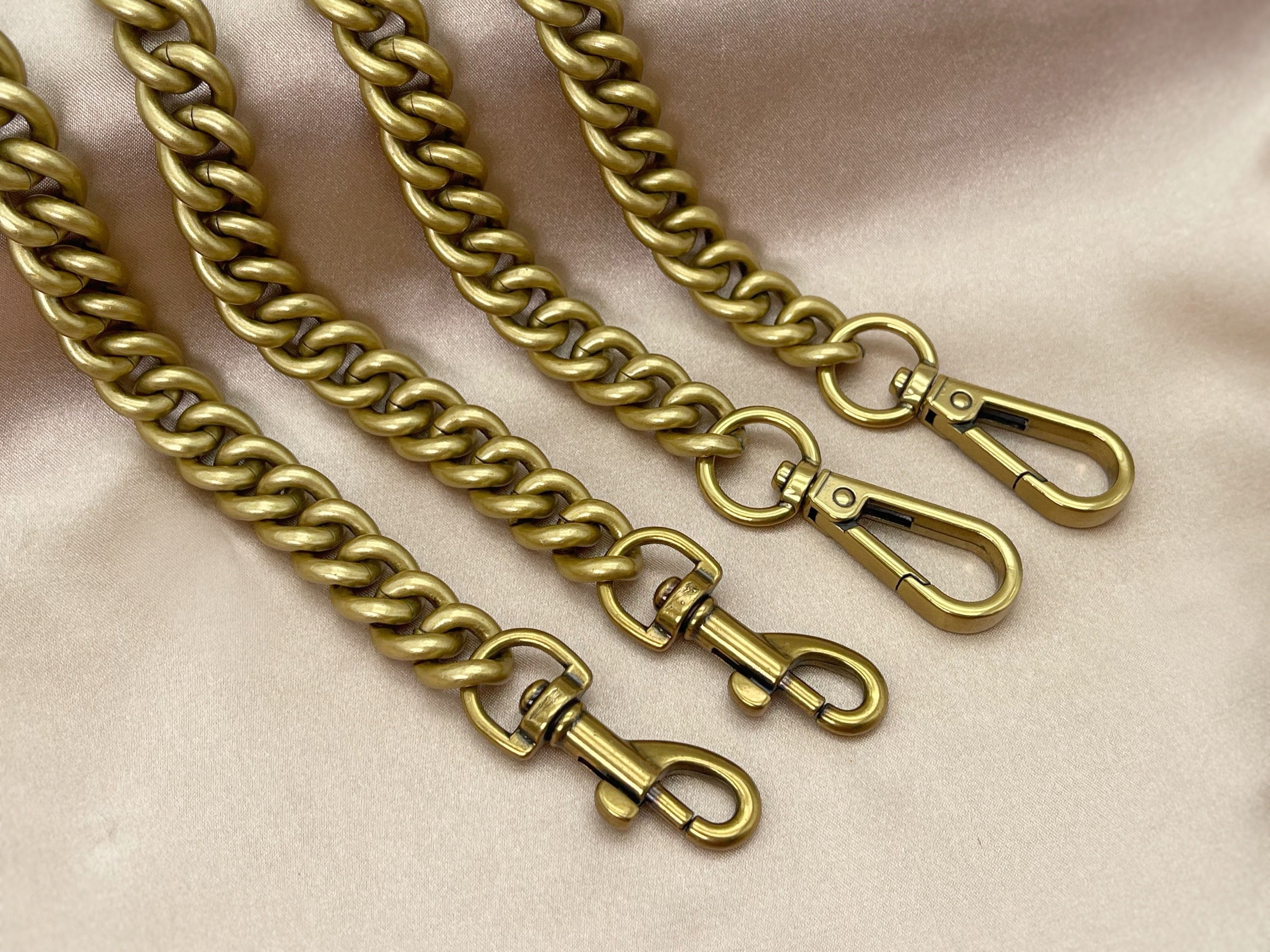 Bronze Doublelife 47 Metal Chain Strap Handbag Chains Accessories Purse Straps Shoulder Cross Body Replacement Straps 