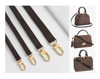 Dark Brown Replacement Leather Bag Straps