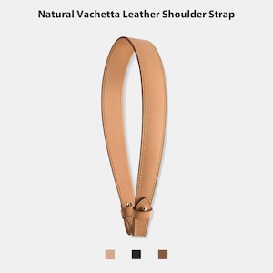 Wide Vachetta Leather Bag Strap: Designer Bag Replacement - 60cm