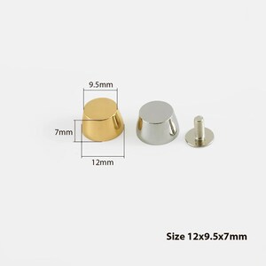 Anschraubbare Taschenfüße aus Edelstahl (4er-Set) 12x9.5x7mm