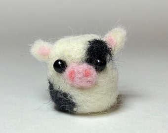 Needle Felted Cow