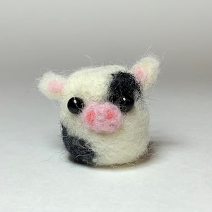 Needle Felted Cow