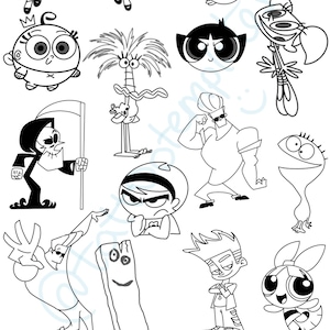 Arkusz Flash Tatuażu Cartoon Network