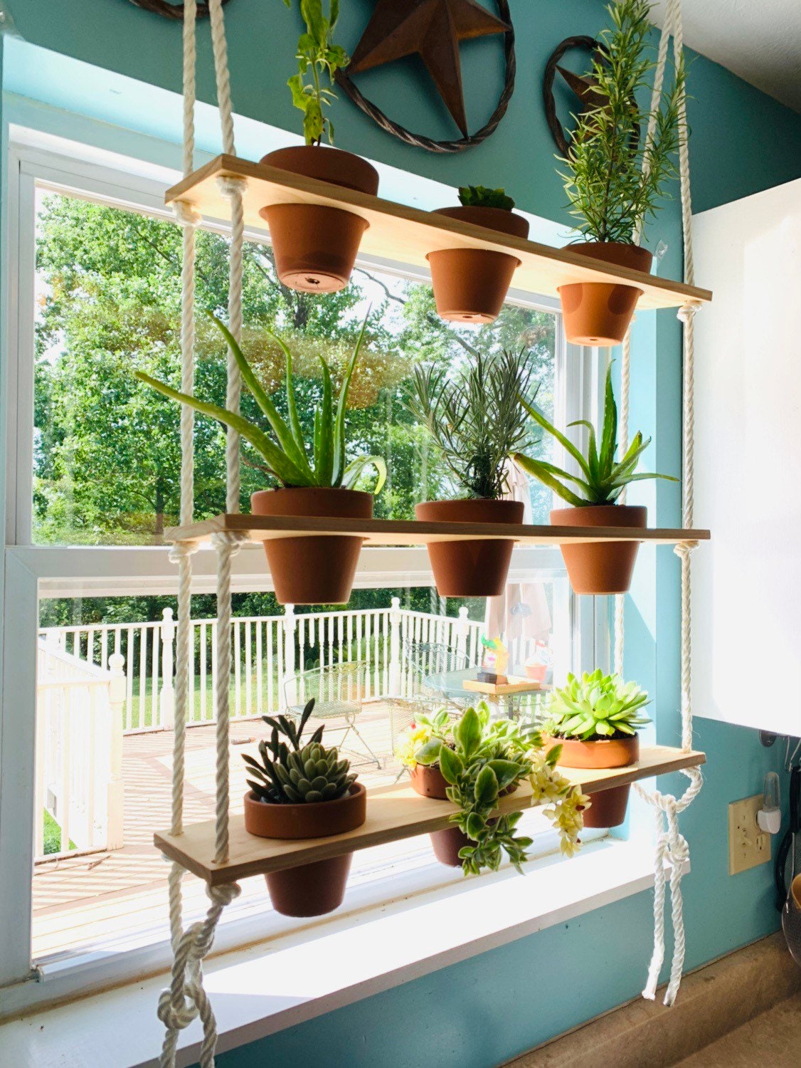 Indoor Herb Garden Window Plant Shelf Kitchen Window Shelf Etsy