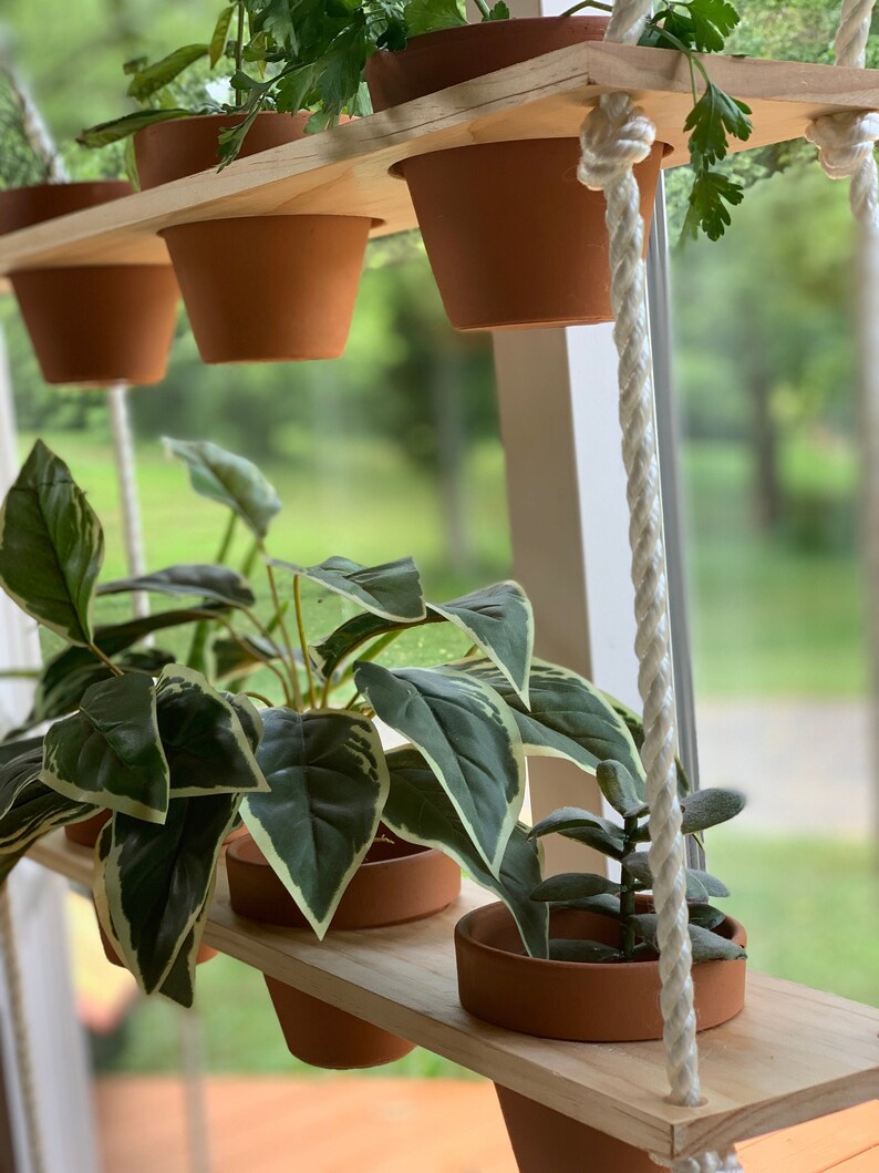 Floating Plant Shelves Home Decor Plant Decor Kitchen Etsy