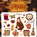 Printable Mabon Planner Stickers instant Download Autumn | Etsy