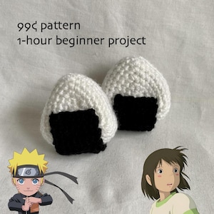 Onigiri Riceball Studio Ghibli Crochet PDF Pattern