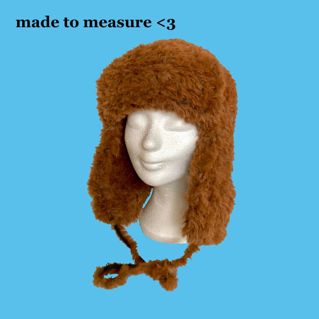 Y2K Slavic Style Ushanka/trapper Hat Crochet PDF Pattern Etsy