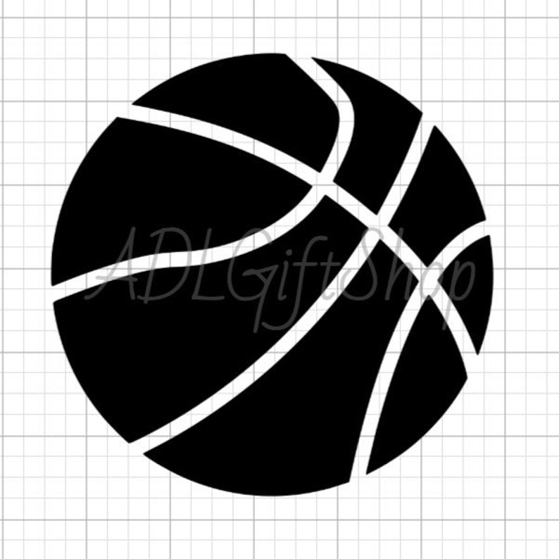 Basketball Vinyl Decal Etsy