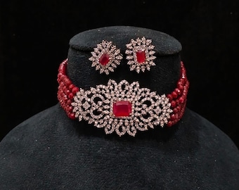 Sabyasachi choker set/Victorian choker set/Big Kundan choker set/Sabyasachi jewelry/Indian choker/Punjabi jewelry/Indian Bridal set/Indian
