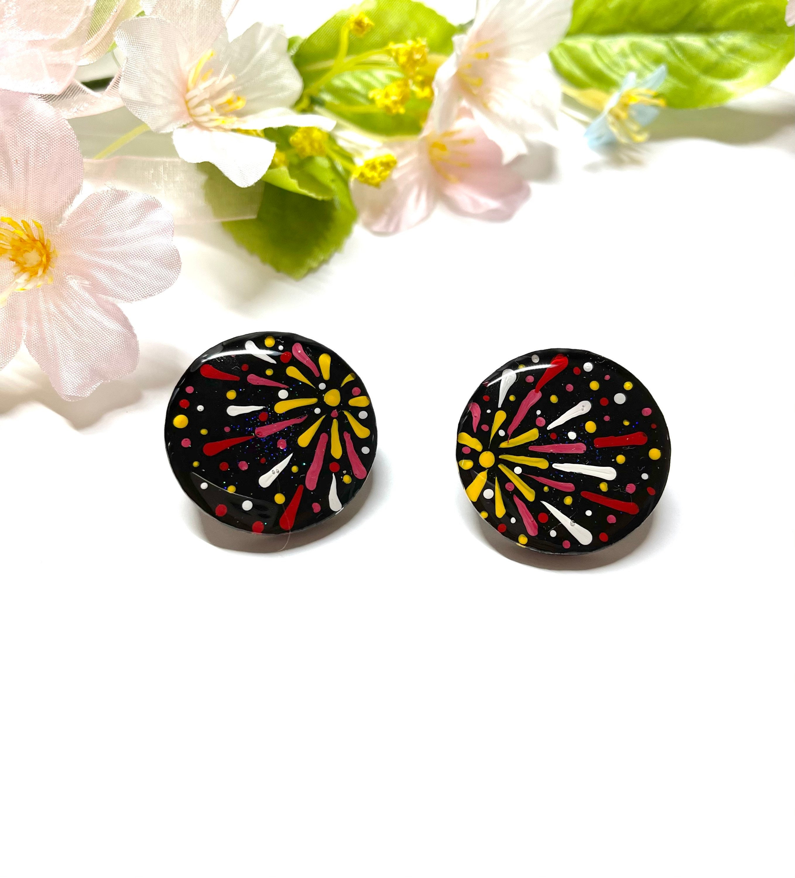 Firework jewelry firework earring firework necklace jewelry Etsy