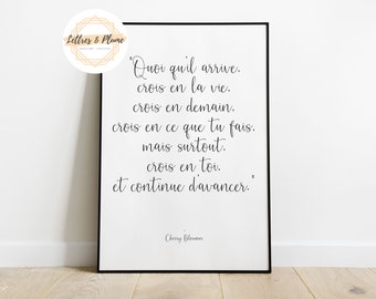 Affiche Citation Etsy