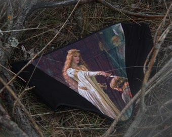 Reversible corset with accolade painting | Medieval corset