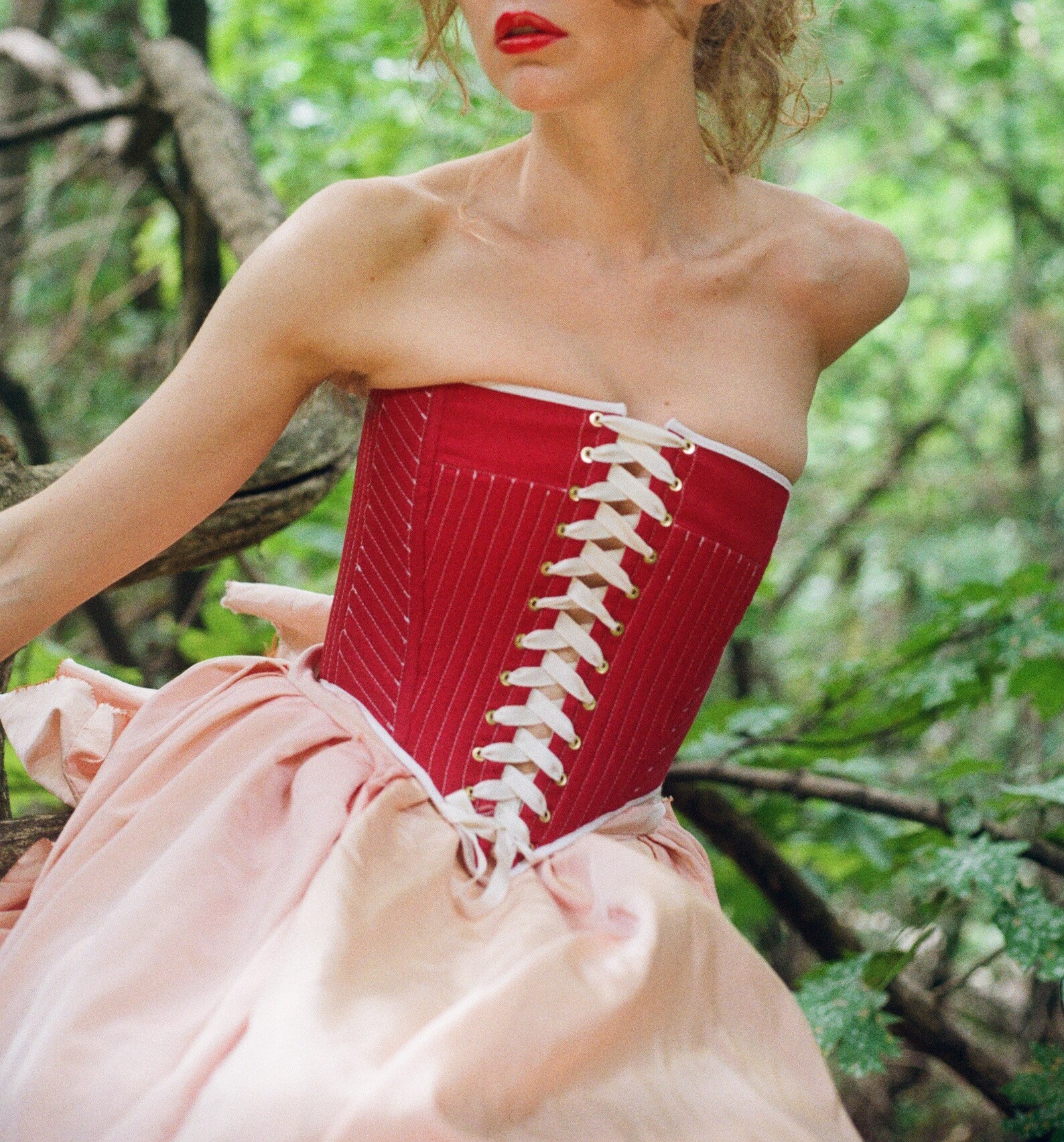 Handmade Corset Top 18th Century Corset Lacing Front Corset Etsy