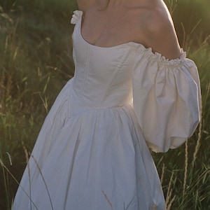 Reversible Puff Sleeve Dress