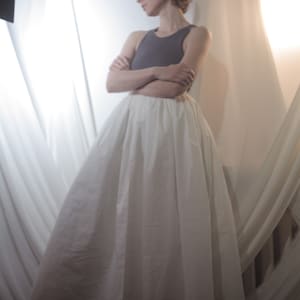 new look skirt, cotton skirt, midi skirt