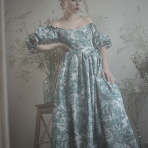 Wren 105 Skirt Red Toile De Jouy