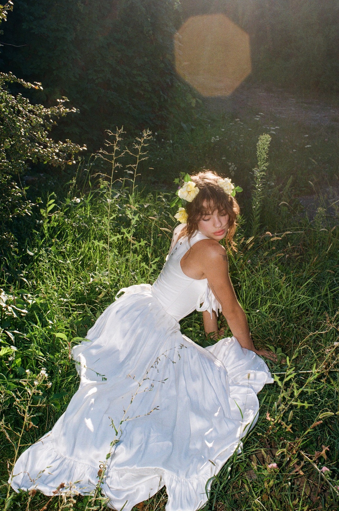 Satin Boned Corset Top - Modern Bridal Drama