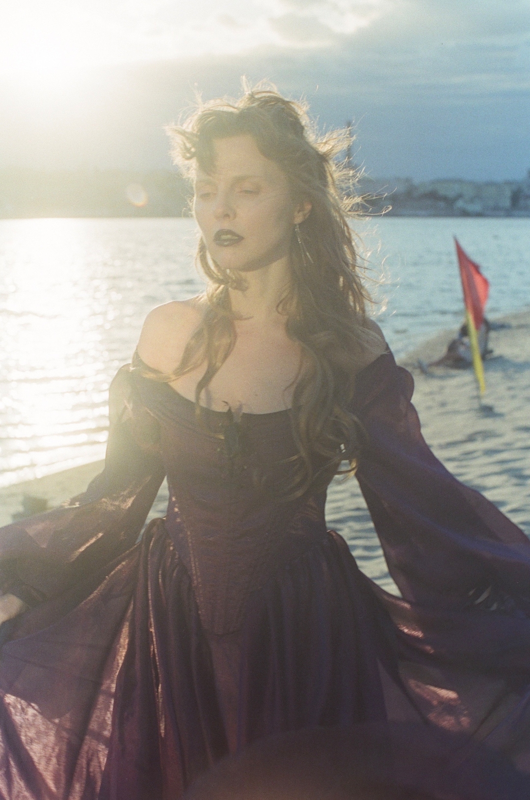 Marie Antoinette Corset Dress, Violet Dress, Period Dress UK