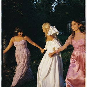 Puff sleeves dress, reversible dress, wedding dress image 5