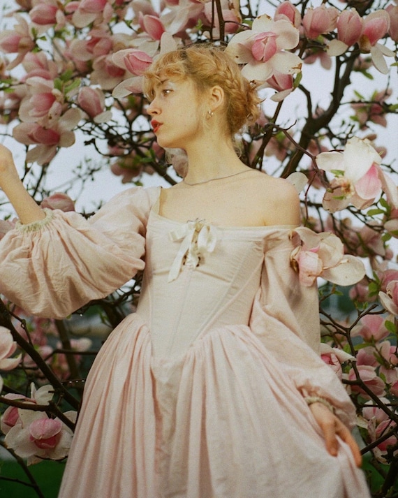 Marie Antoinette Corset Dress, Cream Dress, Period Dress -  Canada