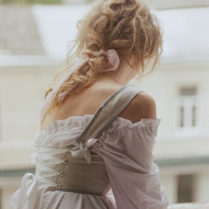 bridgerton dress and bridgerton corset