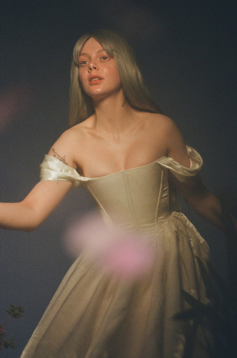 Fairy tale corset dress, princess dress, disney wedding dress image 7