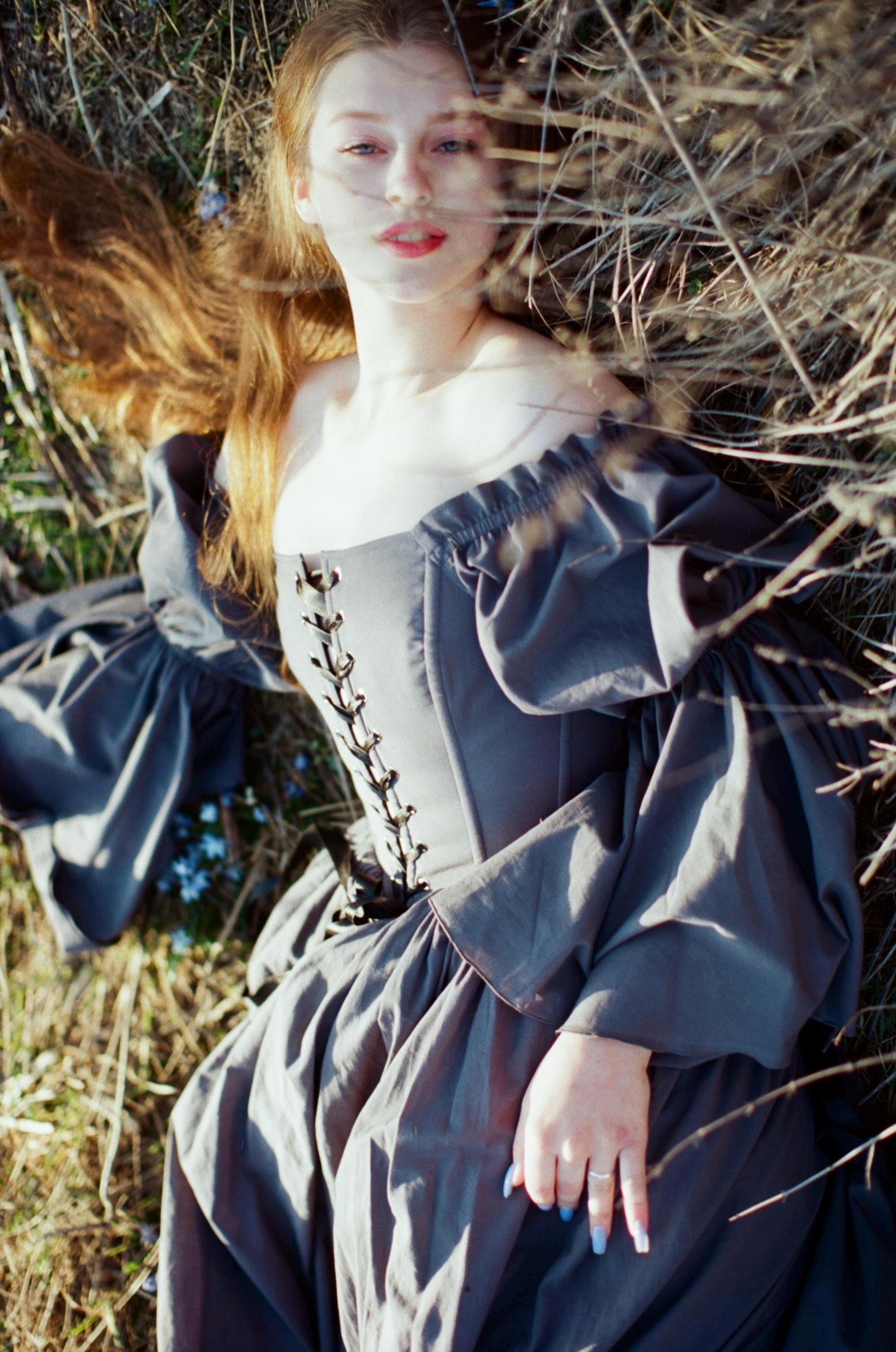 Dresses Renaissance Dress Grey Dre - Etsy