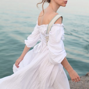 white dress, regency dress