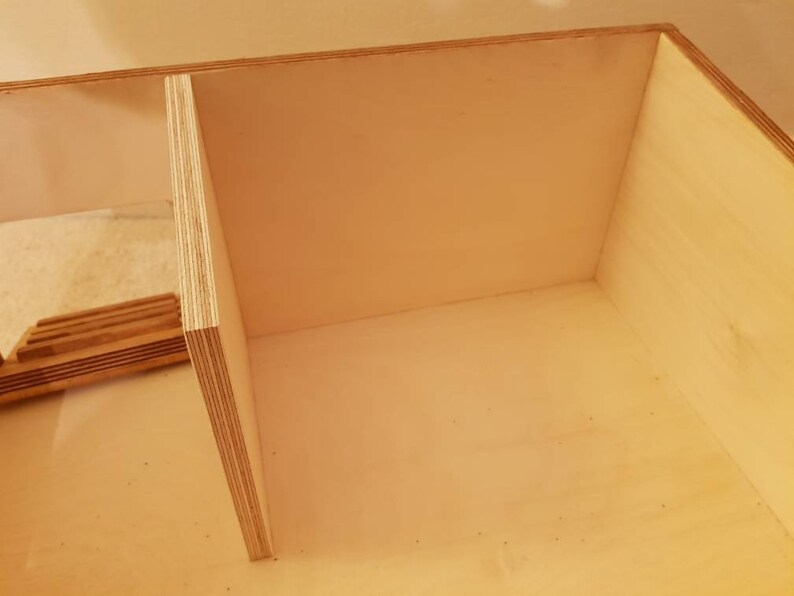 Hedgehog House complete with hay bedding and FREE Xmas Etsy