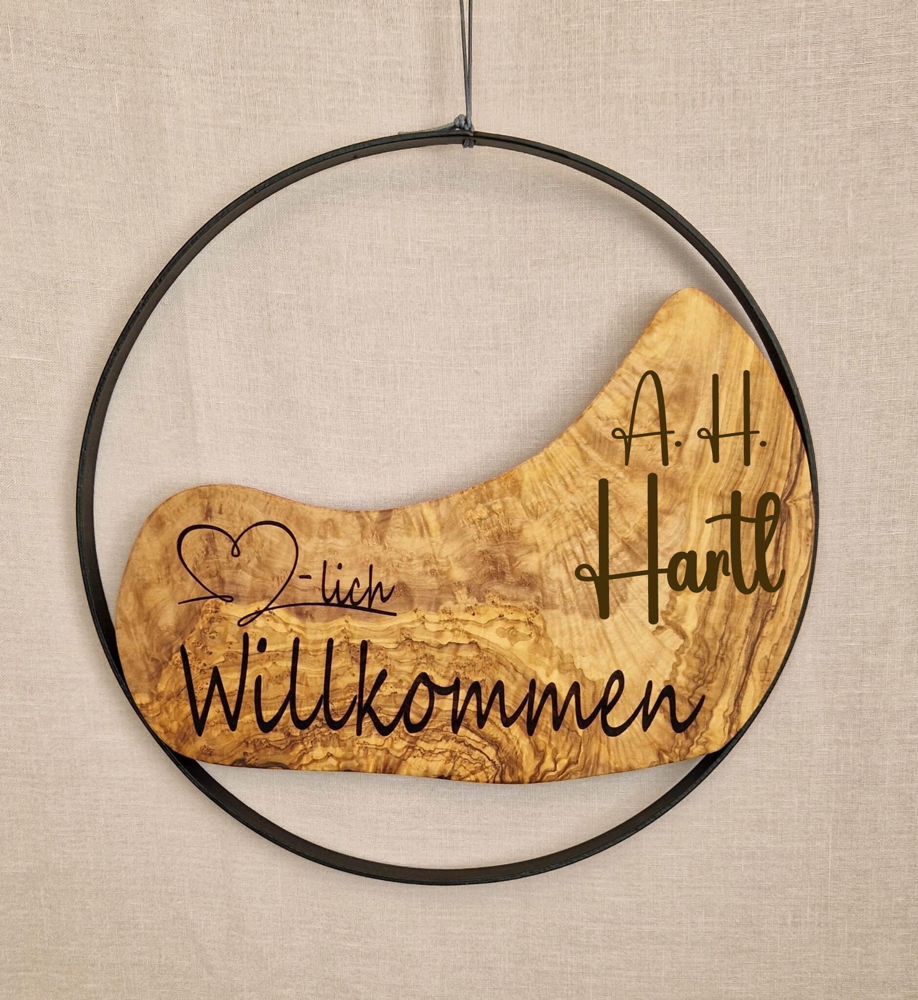 Putuo Decor Weihnachts-Willkommensschild – Wanddekoration Mit Elch & Elfen, Aus MDF (für Tür & Wohnzimmer)