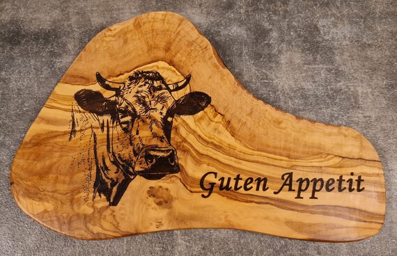 Planche à Déjeuner Personnalisée En Bois D'olivier, Planche à